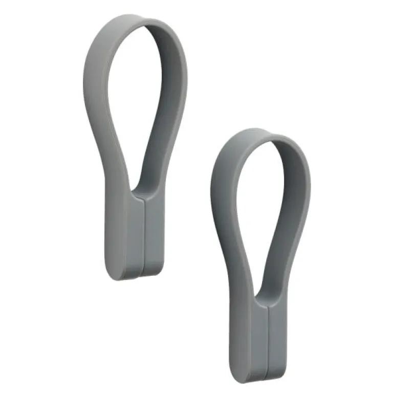 Loop håndklestropp magnet 2 stk grey