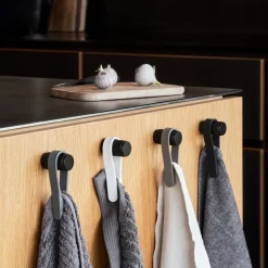 Lopp magnetisk håndklestropp 2 stk olivengrønn