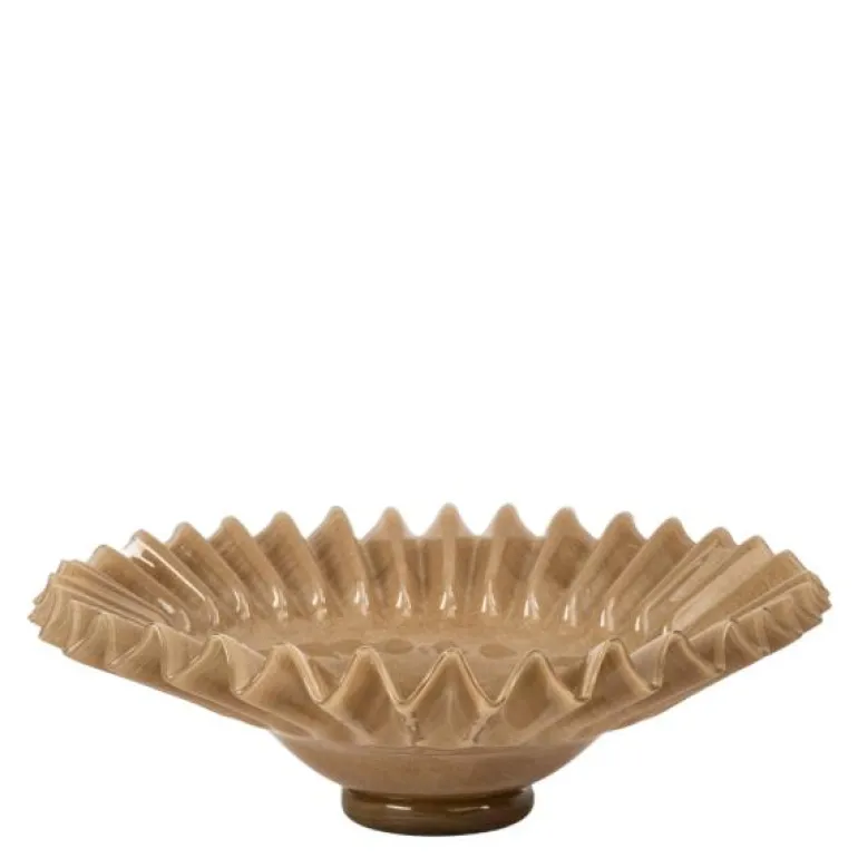 Lori skål 38 cm beige