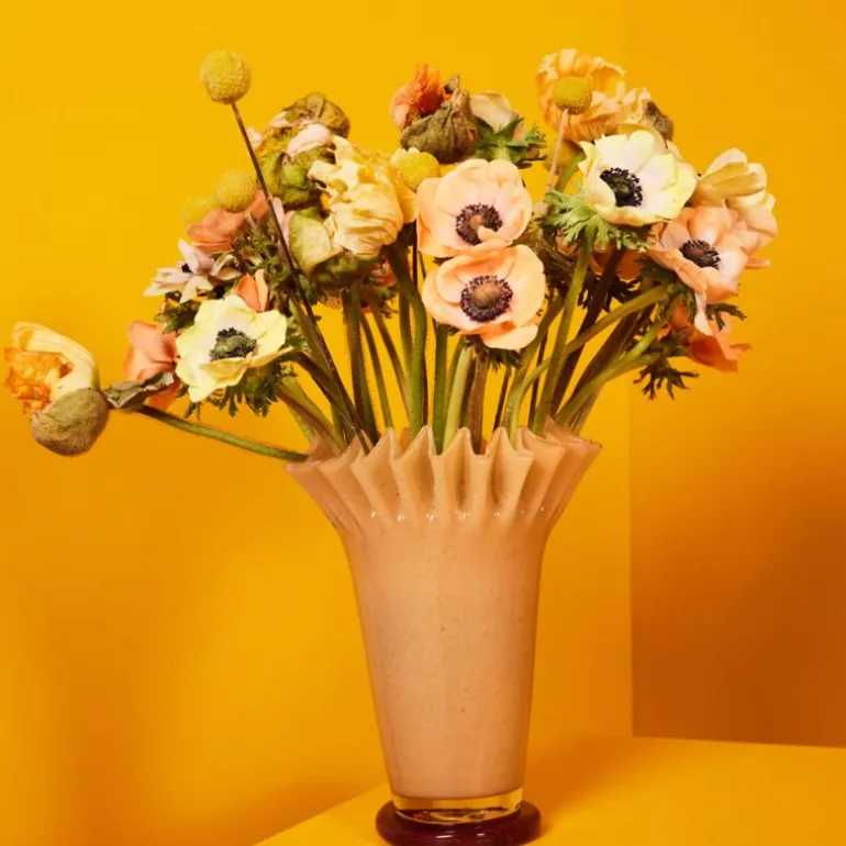 Lori vase 28 cm gul