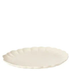 Lotus serveringsfat 41x30,5 cm krem