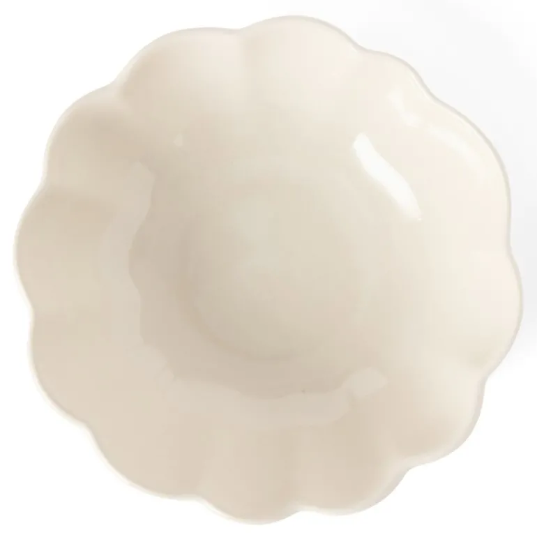 Lotus skål 16 cm krem