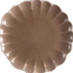 Lotus tallerken  27 cm brun