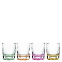 Lounge whiskyglass med farger 30,9 cl  4 stk