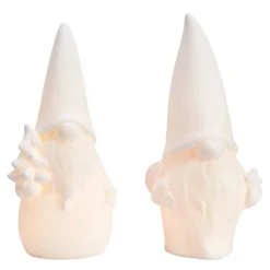 Luka figur nisse 25 cm 2 stk hvit