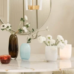 Lumo vase 30 cm brun