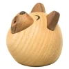 Luna ulveunge trefigur 5 cm ask/valnøtt