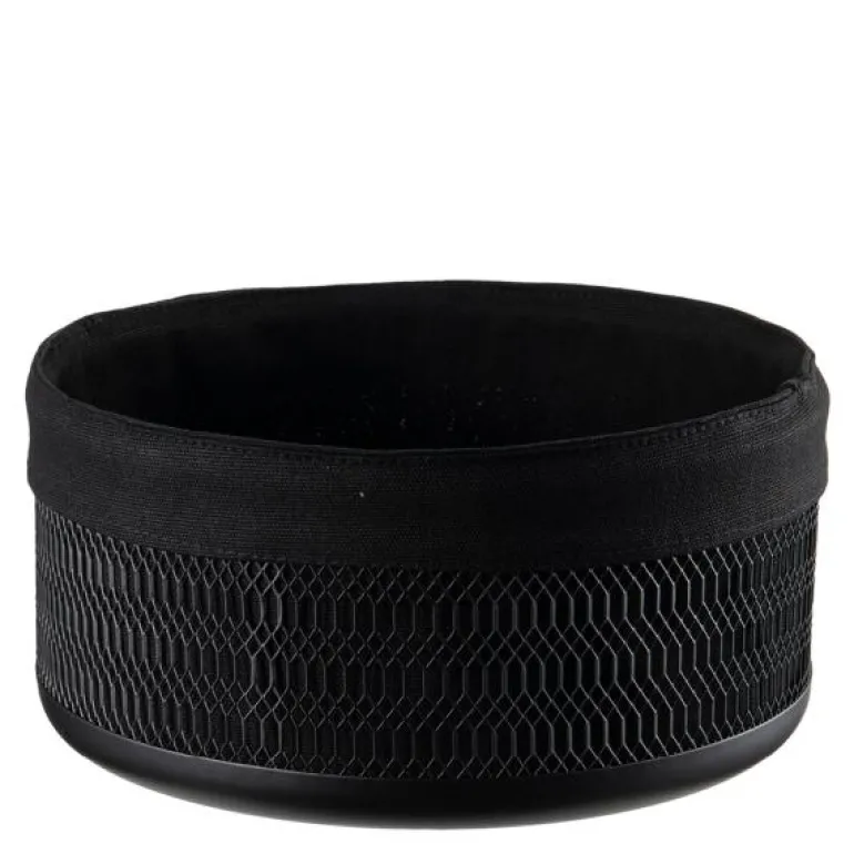 Lundi brødkurv 23 cm netting svart