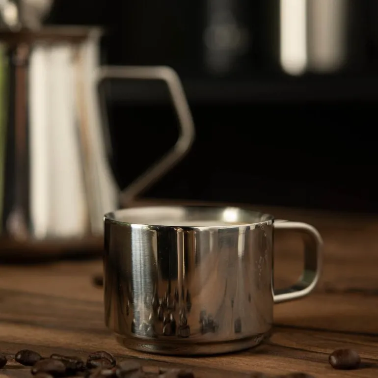 Lundi espressokopp 9 cl rustfritt stål