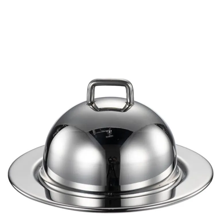 Lundi mini serveringsklokke blank