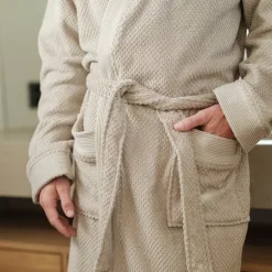 Luno morgenkåpe herre L/XL beige