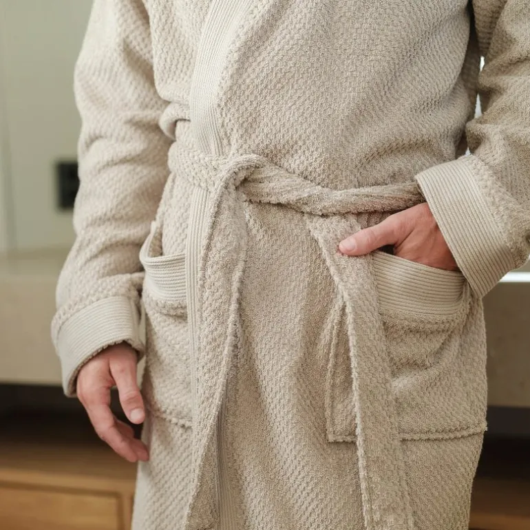 Luno morgenkåpe herre L/XL beige