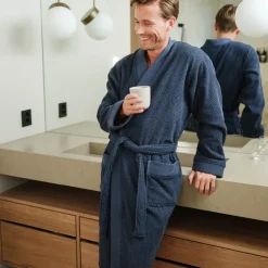 Luno morgenkåpe herre L/XL mørk blå