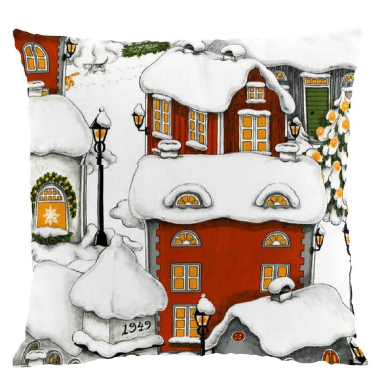 Lyckeby putetrekk 47x47 cm rød