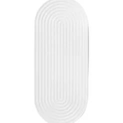 Lyngby Tura oval serveringsfat 34x14,5 cm hvit