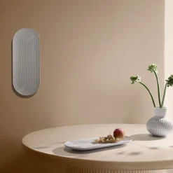 Lyngby Tura oval serveringsfat 48x20 cm hvit
