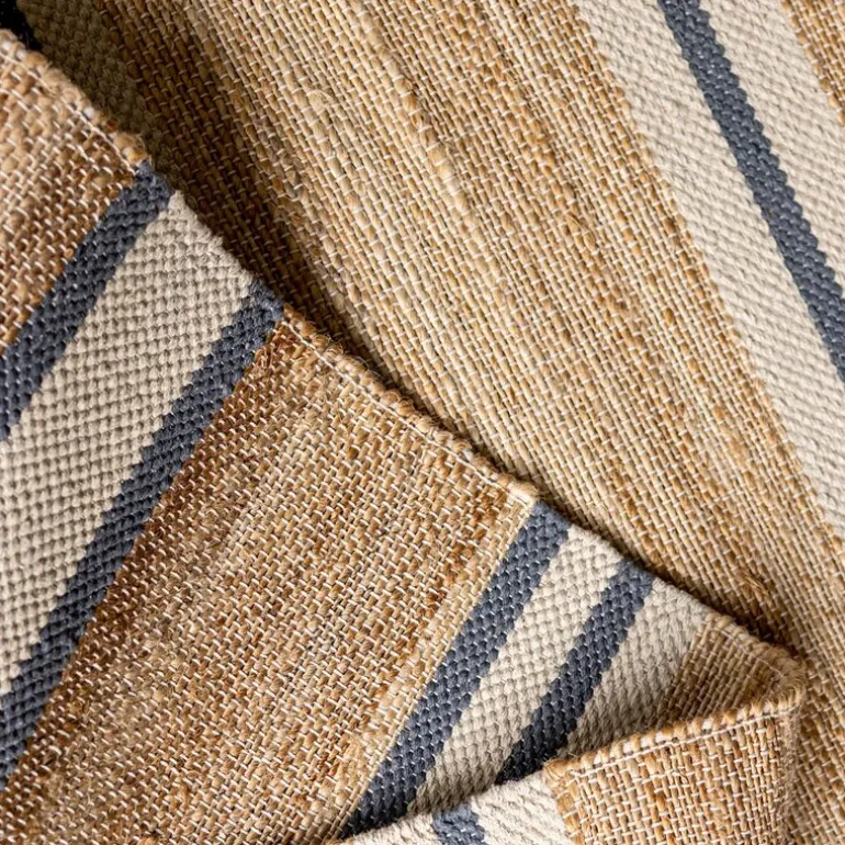 Lyon jute gulvløper 70x230 cm natur blå