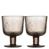 Mainio glass m/stett 30 cl 2 stk mocca