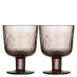 Mainio glass m/stett 30 cl 2 stk mocca