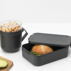 Make & Take lunsjsett 2 deler mørk grå