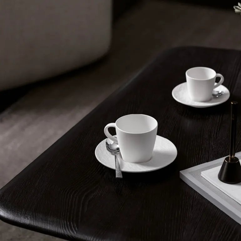 Manufacture Rock Blanc skål til kaffekopp 15 cm