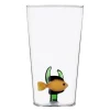Marine Garden longdrinkglass 45 cl gul fisk og grønt sjøgress