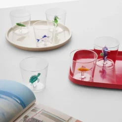 Marine Garden vannglass 35 cl skilpadde
