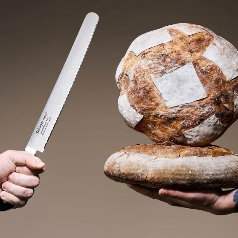 Master brødkniv 25 cm svart