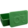 Matboks i plast ett rom 6x11x14 cm Traktor mørk grønn/mørk grønn