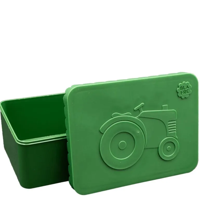 Matboks i plast ett rom 6x11x14 cm Traktor mørk grønn/mørk grønn