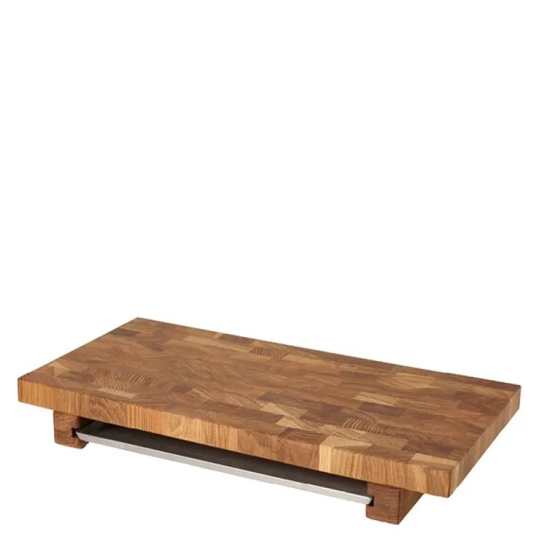 Mathias Dahlgren Edition skjærebrett i eik med rustfri brett 50x25 cm