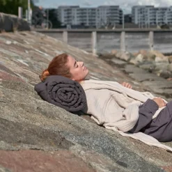 Meditasjonsmatte To-Go 70x200 cm mørkegrå