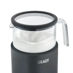 Melkeskummer med uttakbar glassbeholder 400 ml svart