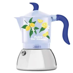 Mercato Della Frutta espressokanne 4 kopper induksjon lys blå
