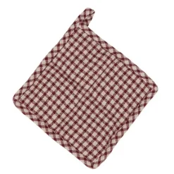 Mette grytelapp 20x20 cm vinrød