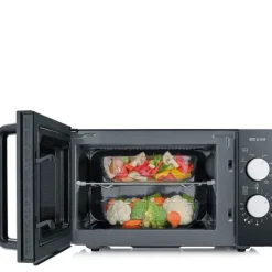 Mikrobølgeovn MW7762 med glassbunn og grill 20L 800W