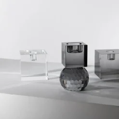Milano lysestake kvadrat 8x8 cm klar