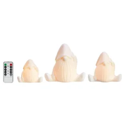 Miles figur nisse 15,4 cm 3 stk hvit
