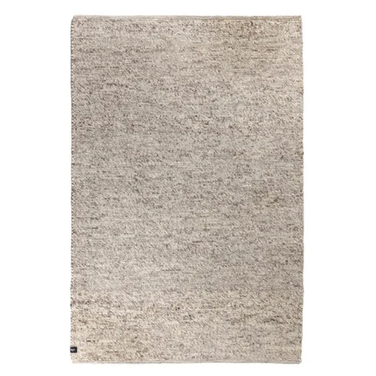 Milo ull gulvteppe 200x290 cm melert gråbrun