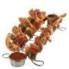 Minigrillspyd 18 cm 16 stk rustfritt stål