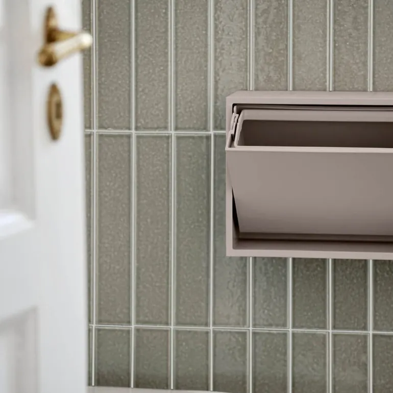 Mini sorteringsboks 30x10x15 cm Silver Cloud Grey