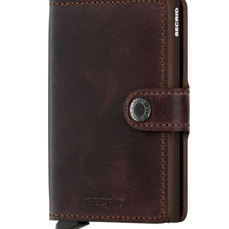 Miniwallet lommebok m/kortholder chocolate