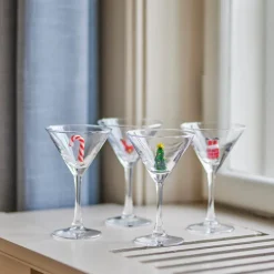 Misa cocktailglass 17 cl 4 stk klar julemotiv