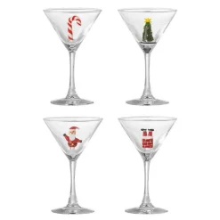 Misa cocktailglass 17 cl 4 stk klar julemotiv