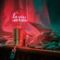 MITB lyspære LED 17 cm La Vie En Rose rød