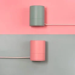 MITB Pop sokkel bordlampe 9 cm rosa aluminium