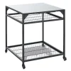 Modulbord til pizzaovn 80x80x90 cm svart