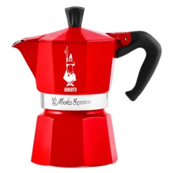 Moka Express CC 2024 espressokanne 6 kopper rød