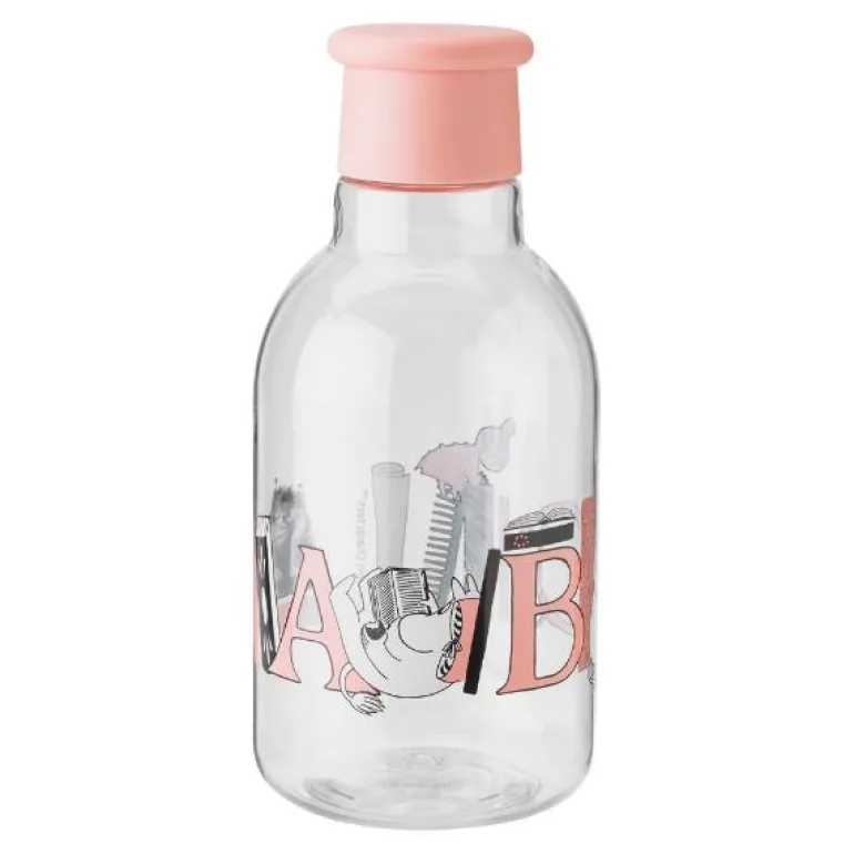 Moomin ABC DRINK-IT vannflaske 0,5L salmon