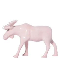 Moose lysestake elg 14 cm rosa